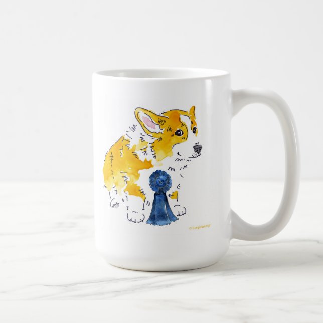 De Café Caneca do Corgi da fita azul (Direita)