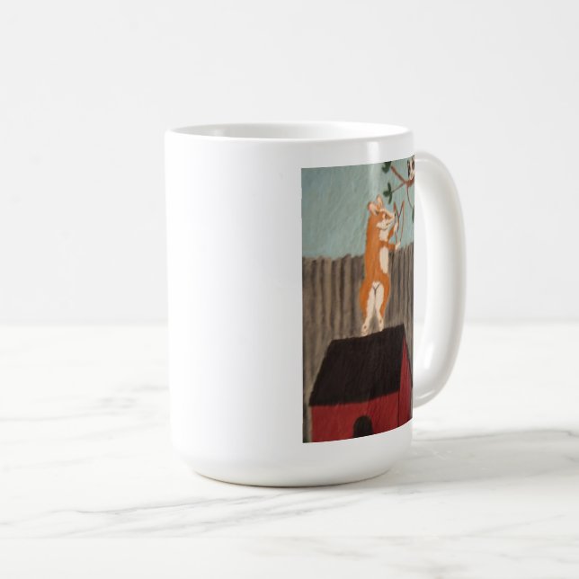 De Café Caneca do Corgi Travesso (Frente Esquerda)
