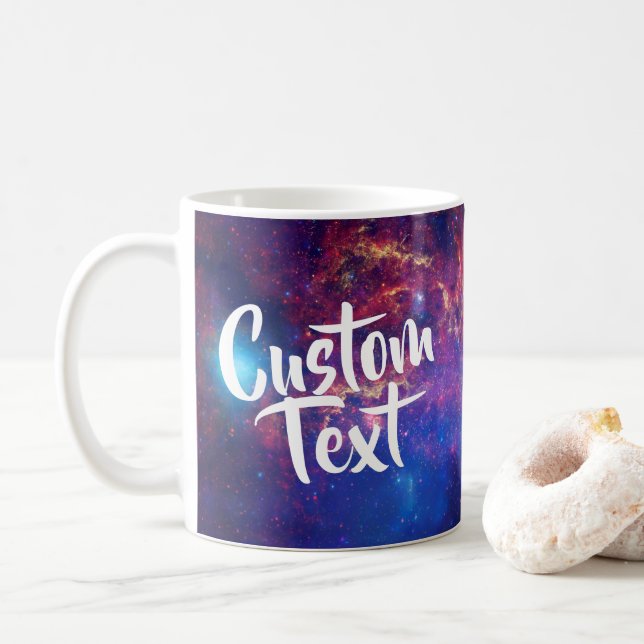 De Café Caneca do costume da galáxia da Via Láctea (Com Donut)