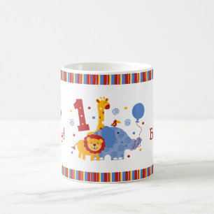 De Café Caneca do costume do primeiro aniversario do