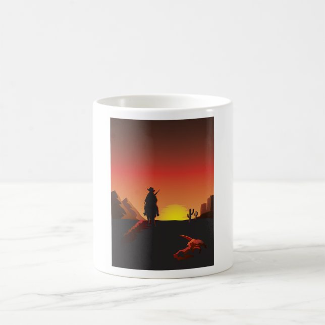 De Café Caneca do Cowboy do Pôr do Sol (Criador carregado)