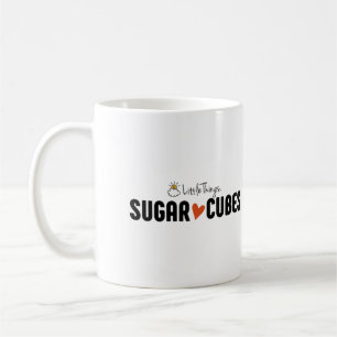 De Café Caneca do cubo do açúcar com os amigos do cubo d