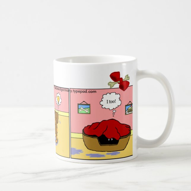 De Café Caneca do Dachshund: Primavera (Direita)