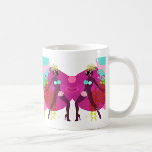 De Café Caneca do desenhista do amor da menina