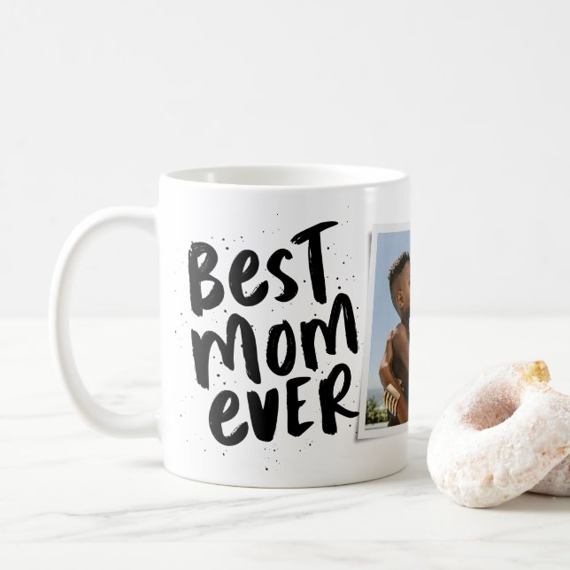 De Café Caneca do Dia das Mães com foto moderna Melhor mãe (Com Donut)