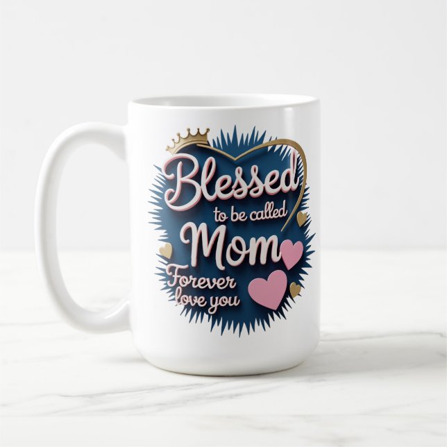 De Café Caneca do Dia das Mães Coração | Presente Fofo par (Esquerda)