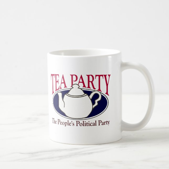 De Café Caneca do dia do imposto do tea party (Direita)