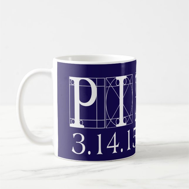 De Café Caneca do dia do Pi (Esquerda)