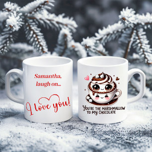 De Café Caneca do Dia dos Namorados com Nome Personalizado