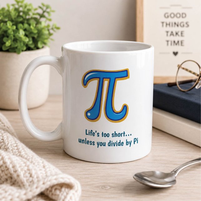 De Café Caneca do Dia Feliz do Pi – Presente para Amantes  (Criador carregado)