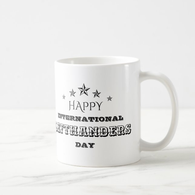 De Café Caneca do Dia Internacional dos Canhotos (Direita)