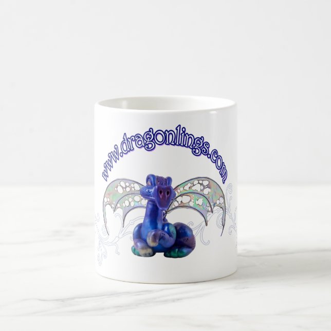 De Café Caneca do dragão com filigrana (Centro)