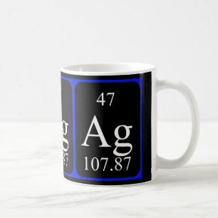 De Café Caneca do elemento 47 - prata