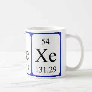 De Café Caneca do elemento 54 - xénon