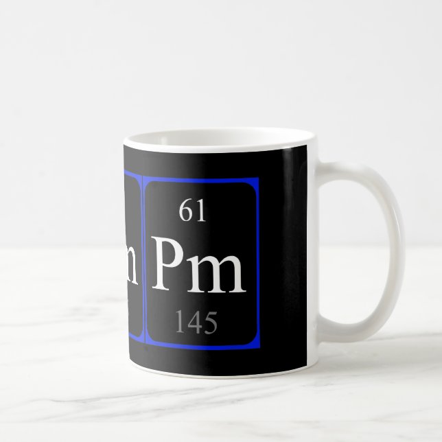 De Café Caneca do elemento 61 - Promethium (Direita)