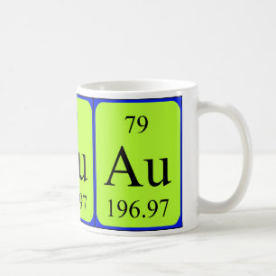 De Café Caneca do elemento 79 - ouro