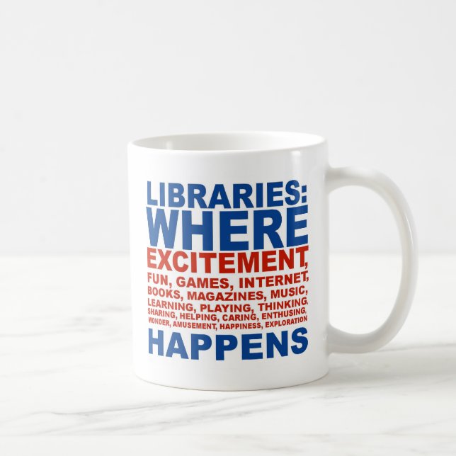 De Café Caneca do entusiasmo das bibliotecas (Direita)