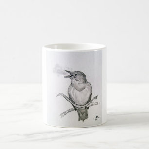 De Café Caneca do esboço do rouxinol