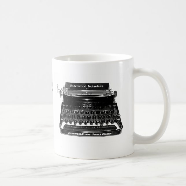 De Café Caneca do escritor da MÁQUINA da ESCRITA (Direita)