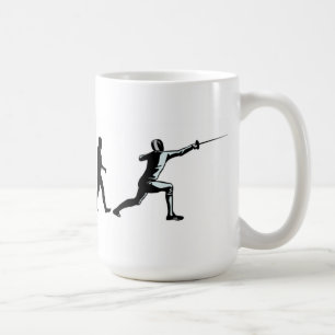De Café Caneca do esgrimista da evolução