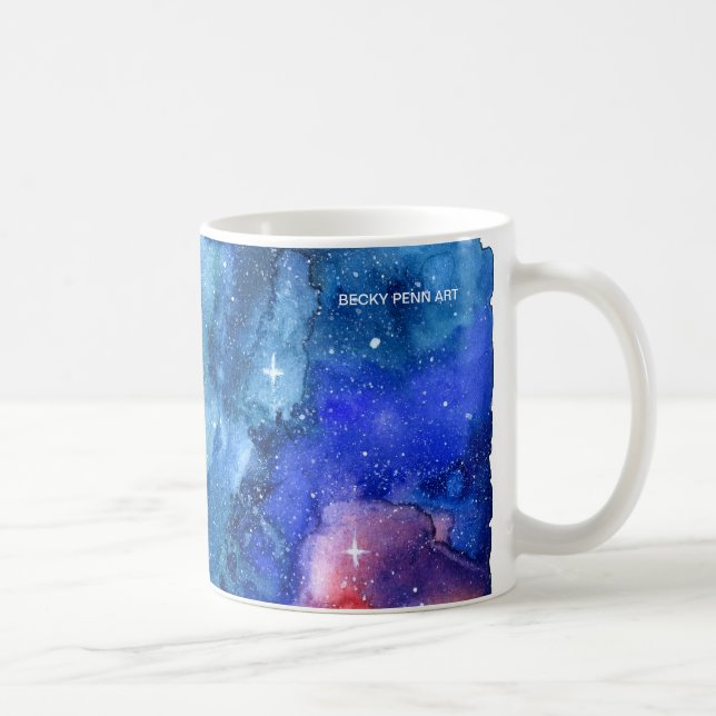 De Café Caneca do espaço da galáxia da aguarela (Direita)