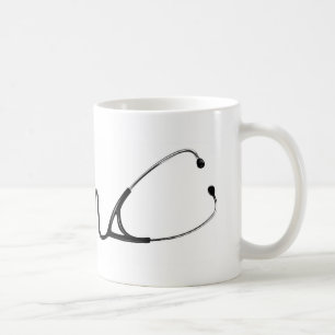 De Café Caneca do estetoscópio EKG