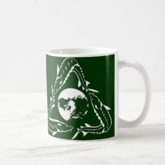 De Café Caneca do esturjão - branco do reciclar