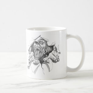 De Café Caneca do excape do zombi
