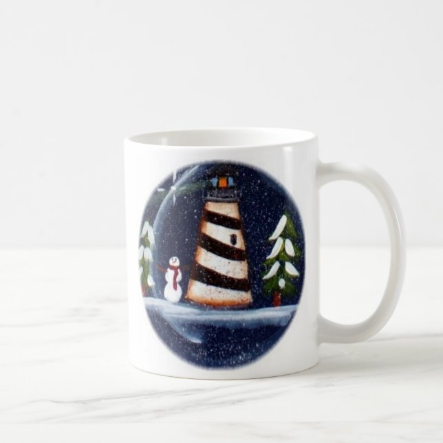 De Café Caneca do farol do inverno (Direita)