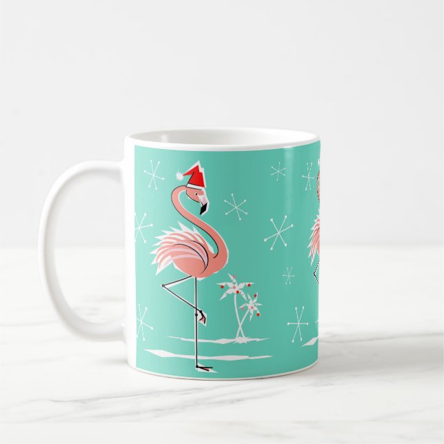 De Café Caneca do flamingo do Natal (Esquerda)