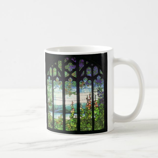 De Café Caneca do Foxglove & do vitral das glicínias (Direita)
