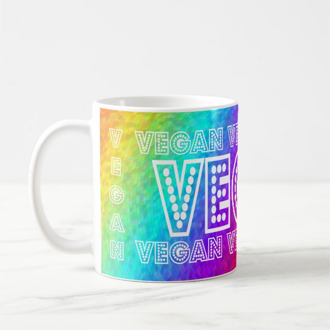 De Café Caneca do fundo do arco-íris do Vegan (Esquerda)