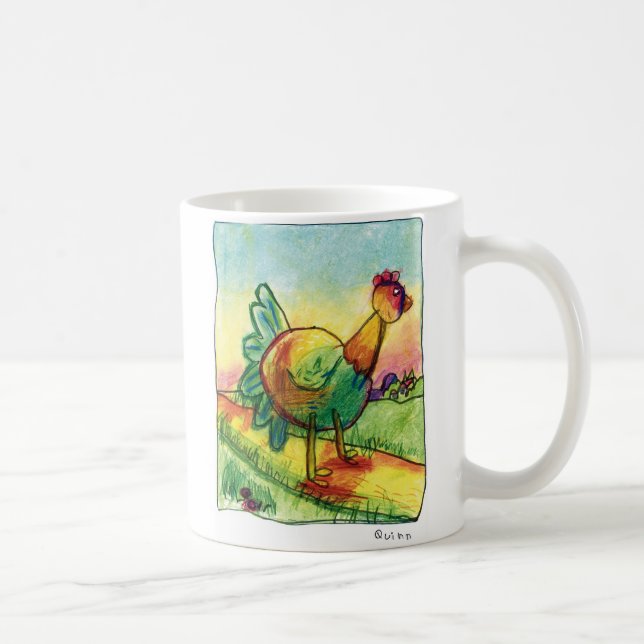 De Café Caneca do galo/galinha (Direita)
