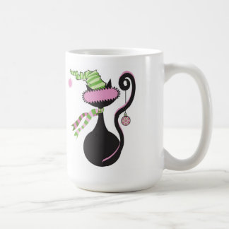 De Café Caneca do gatinho do papai noel