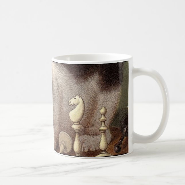 De Café Caneca do gato da xadrez (Direita)