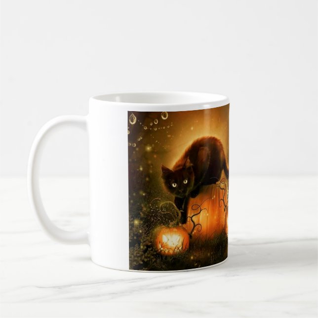 De Café Caneca do gato do Dia das Bruxas (Esquerda)