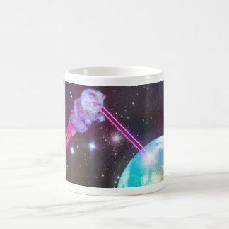 De Café Caneca do gato do laser