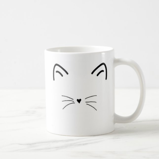 De Café Caneca do gato do meow-nificent - canhota (Direita)
