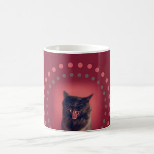 De Café caneca do gato do Rico-burro