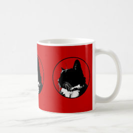 De Café Caneca do gato do smoking