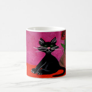 De Café Caneca do gato preto