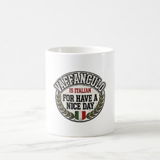 De Café Caneca do gesto engraçado da mão italiana Vaffancu