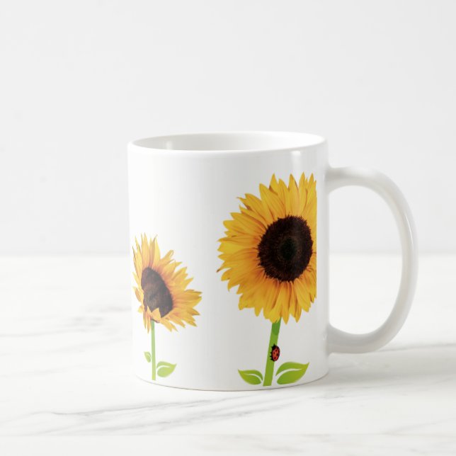 De Café caneca do girassol (Direita)