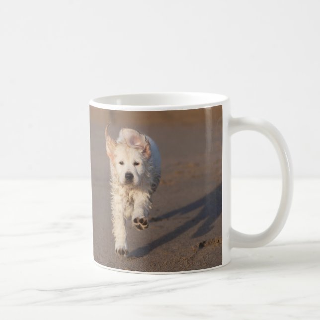 De Café Caneca do golden retriever (Direita)
