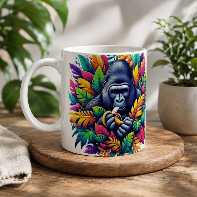 De Café Caneca do Gorila Incrivelmente Legal (Wildly Cool Gorilla Mug)