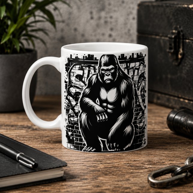 De Café Caneca do Gorila Super Legal (Wildly Cool Gorilla Mug)