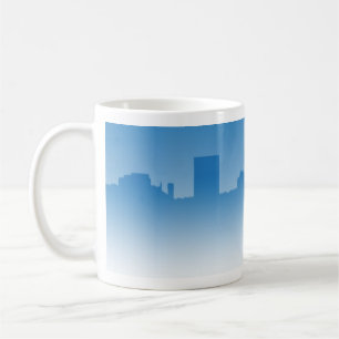 De Café Caneca do gráfico da skyline da cidade