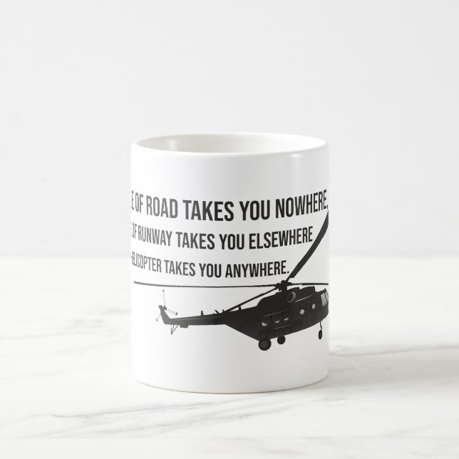 De Café Caneca do helicóptero com cotação (Centro)