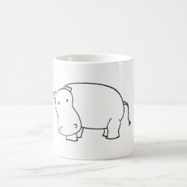 De Café caneca do hipopótamo