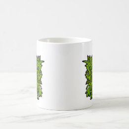 De Café Caneca do homem verde